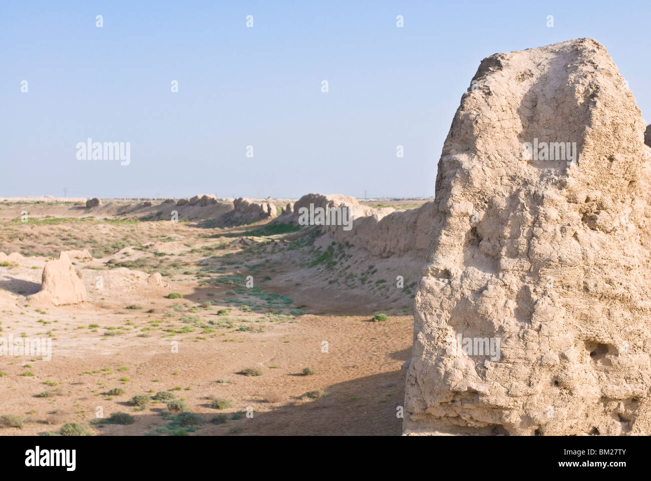 The city walls of the ancient city, Merv, UNESCO World Heritage Site ...