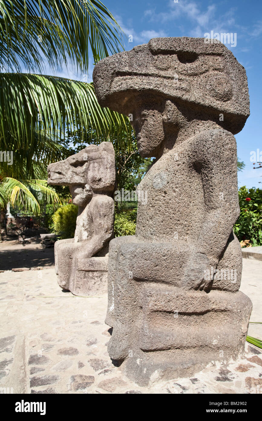 Ancient statues, Altagracia, Ometepe Island, Nicaragua Stock Photo