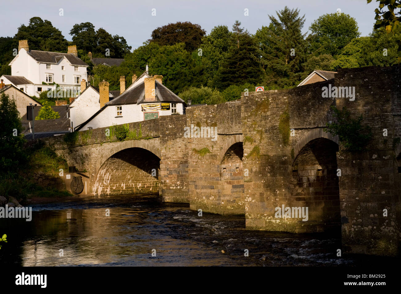 Bridge over the River Usk, Crickhowell, Powys, Wales, UK Stock Photo