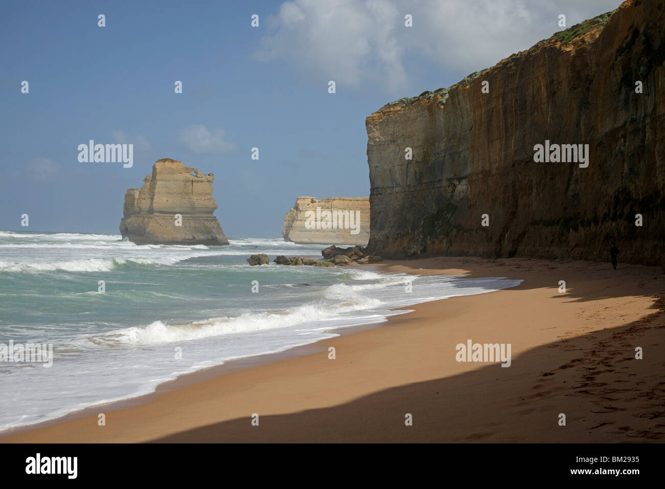 the famous coast with Twelve Apostles at the Port Campbell National Park, Great Ocean Road, Victoria, Australia Stock Photo