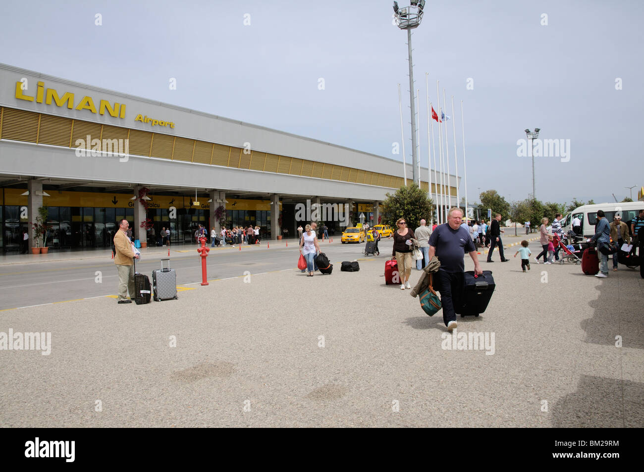 Milas Bodrum Hava Limani Airport building exterior in the Agean coastal region of Turkey Stock Photo