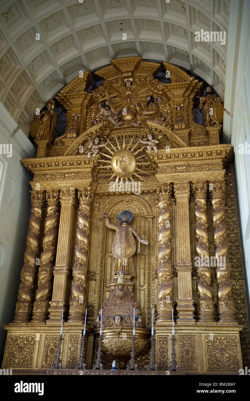 Interior of the Basilica of Bom Jesus in Old Goa, India Stock Photo Alamy