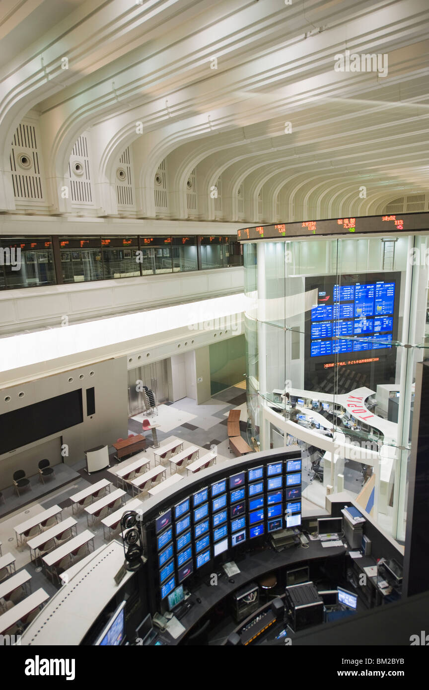 Tokyo Stock Exchange, Tokyo, Japan Stock Photo