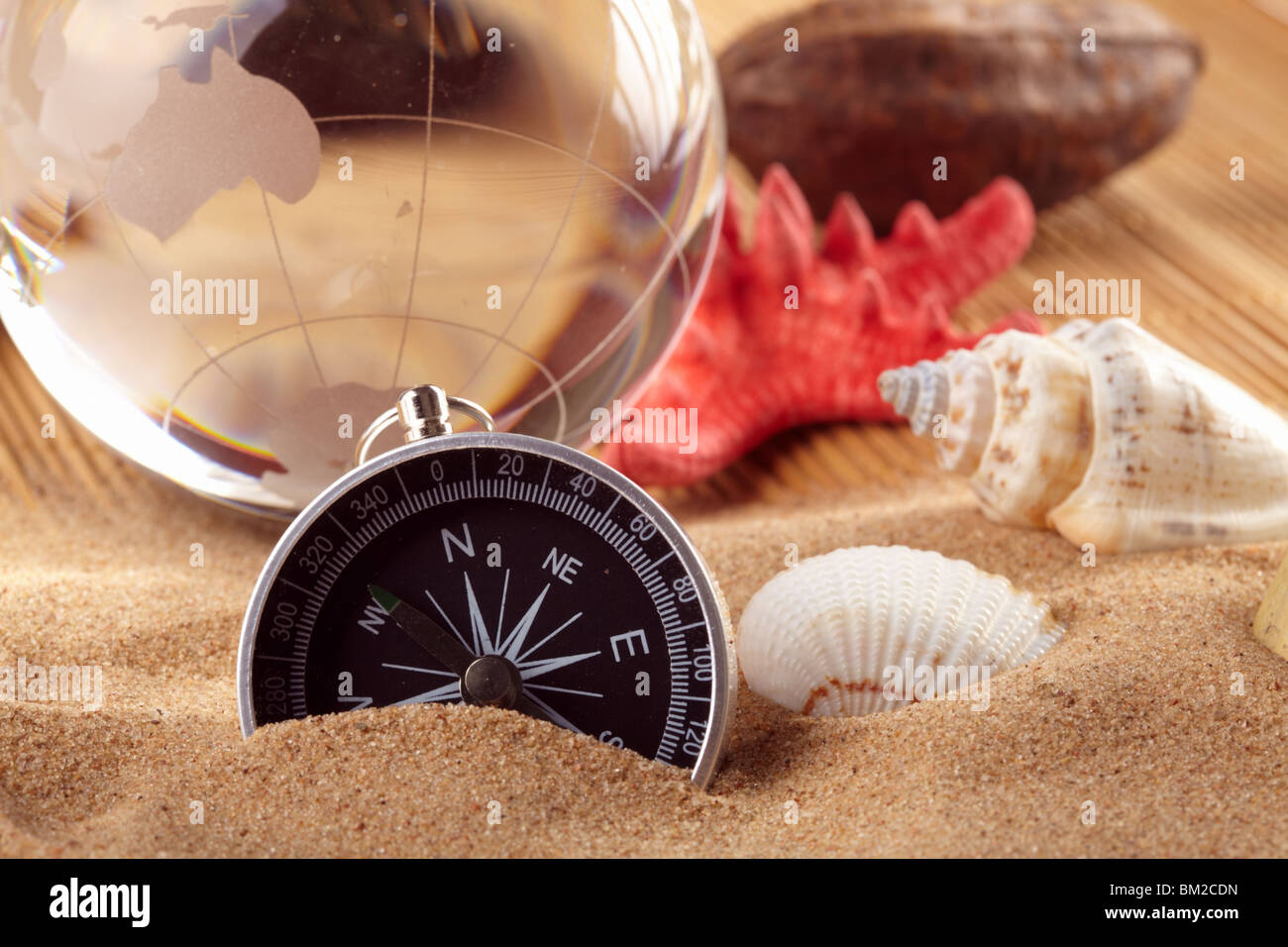 Compass and globe hi-res stock photography and images - Alamy