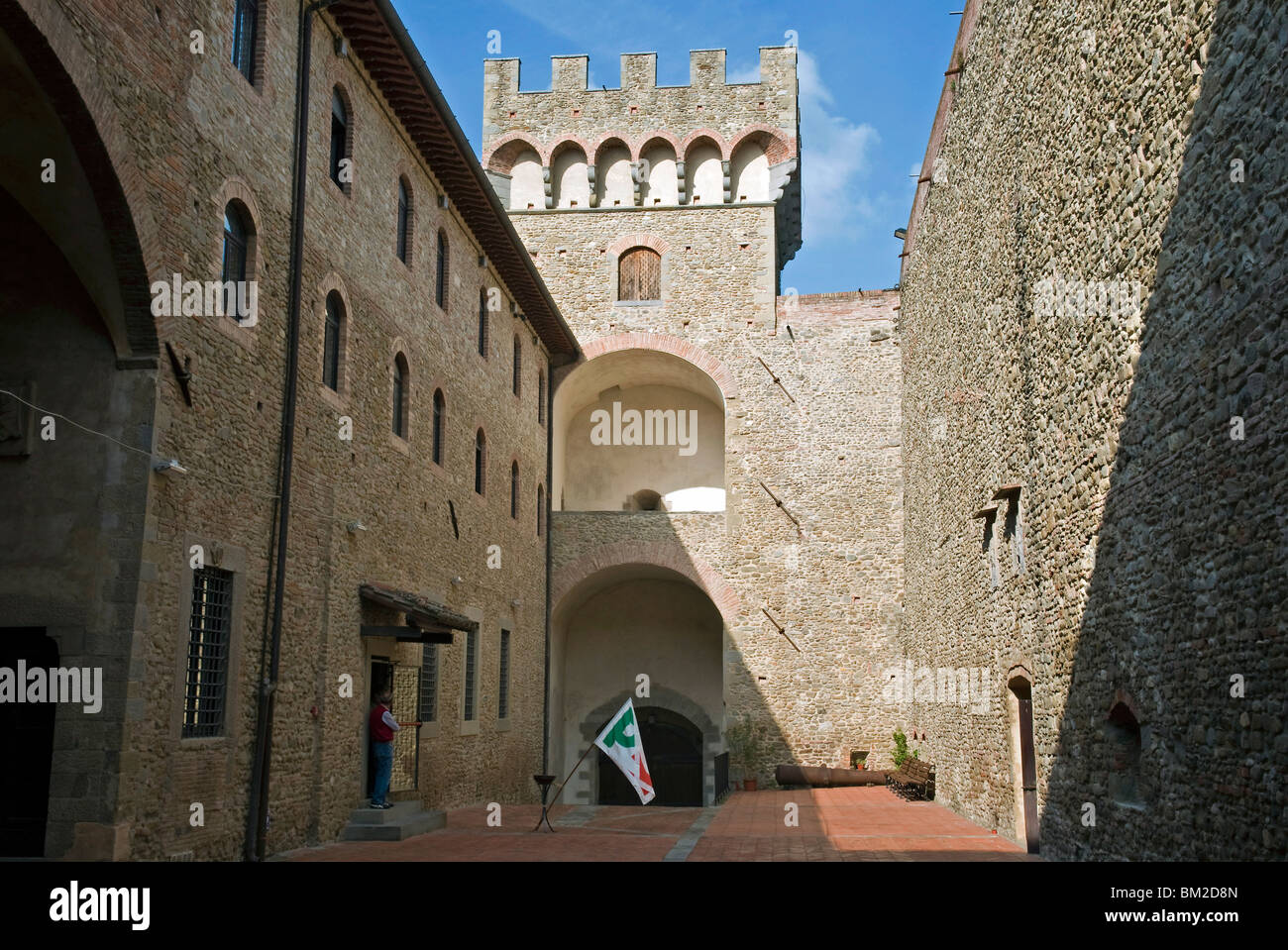 Palazzo dei Vicari, Scarperia, Florence, Tuscany, Italy Stock Photo