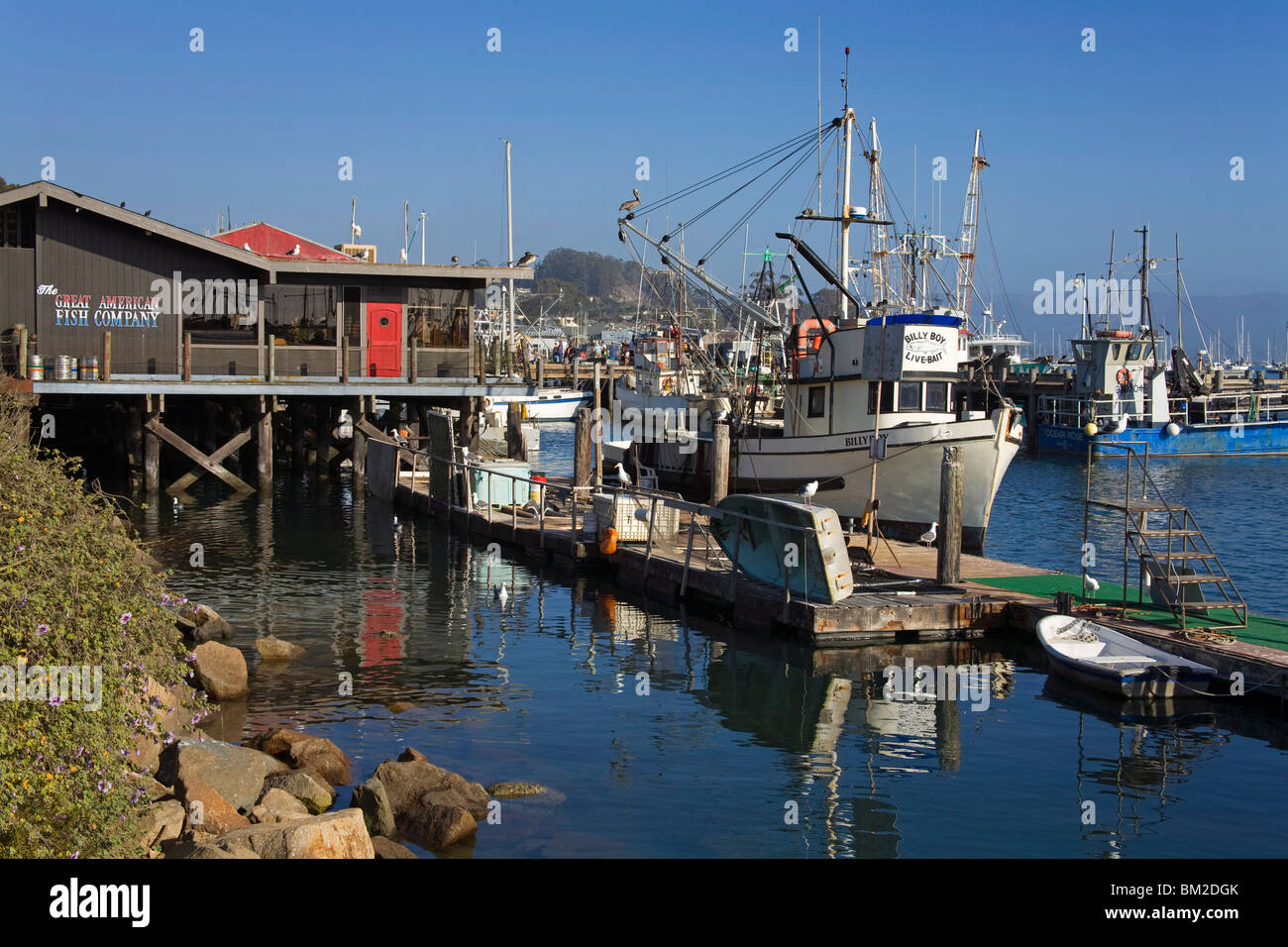 Fishing boats, City of Morro Bay, San Luis Obispo County, California, USA Stock Photo