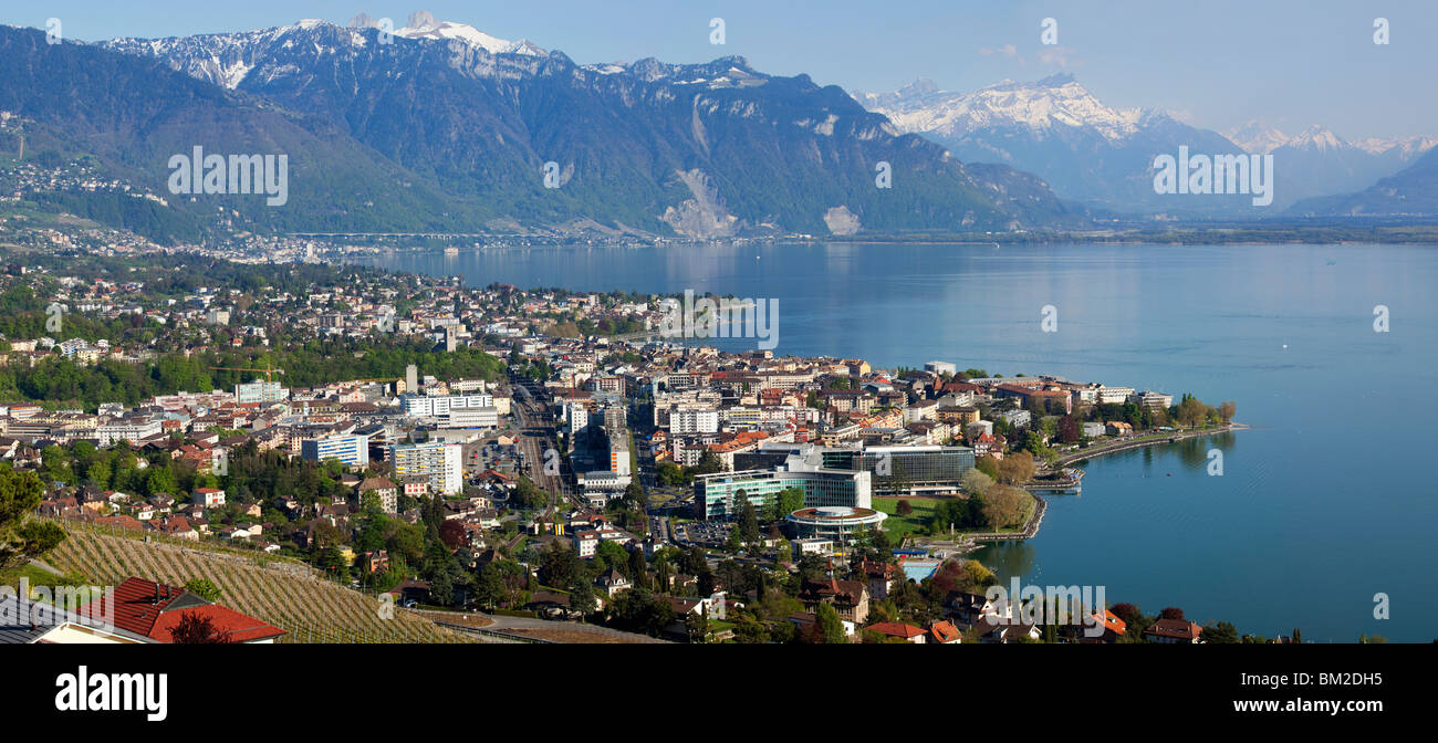 The City of Vevey, Switzerland Stock Photo