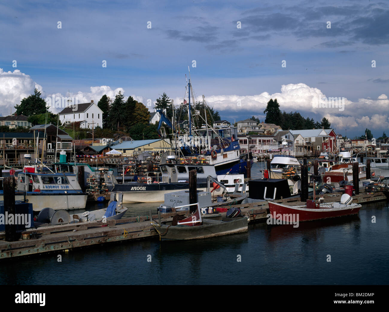 Boats at a port, La Conner, Washington State, USA Stock Photo Alamy
