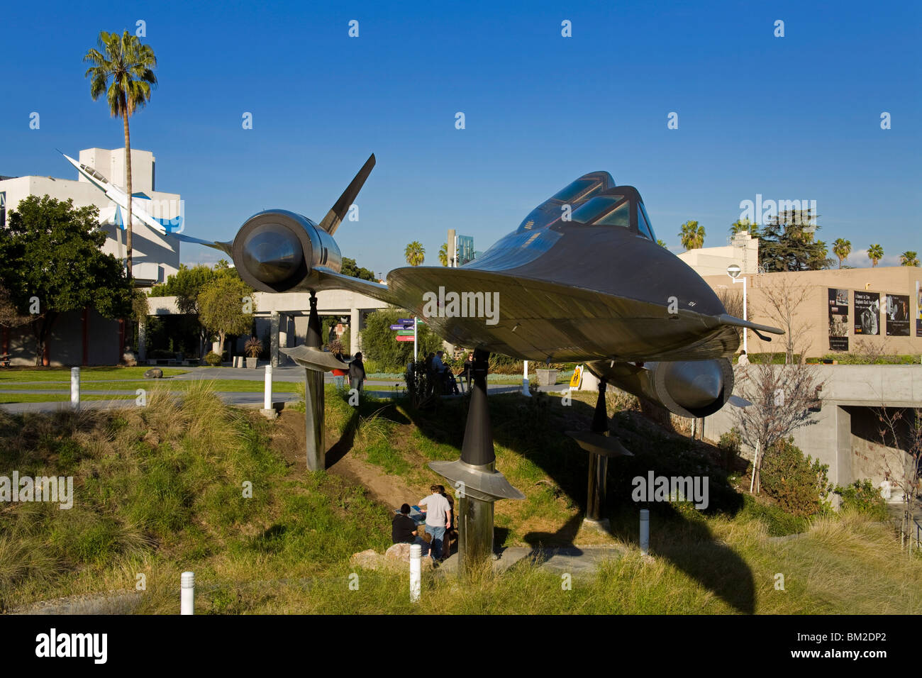 A-12 Blackbird in Exposition Park, Los Angeles, California, USA Stock Photo