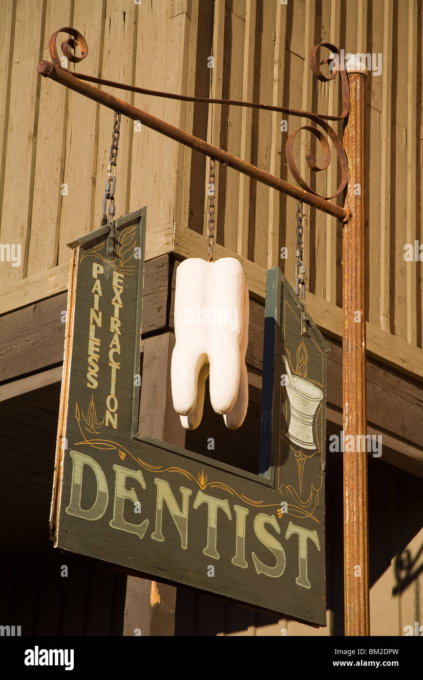 Dentist's office in Old Tucson Studios, Tucson, Arizona, USA Stock