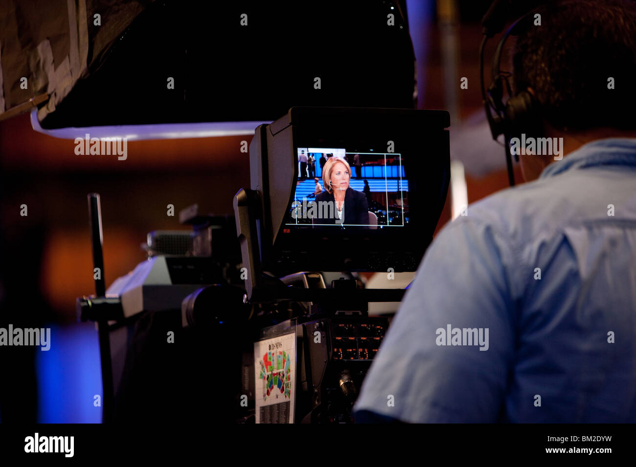 Katie Couric Cameraman View Stock Photo