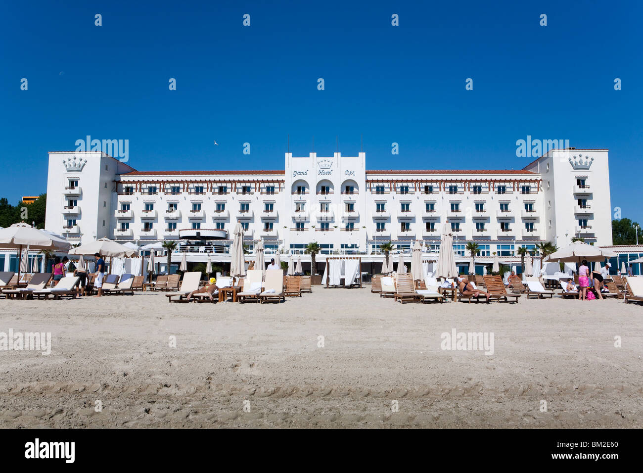 Hotel Rex, Mamaia, Constanta, Romania Stock Photo