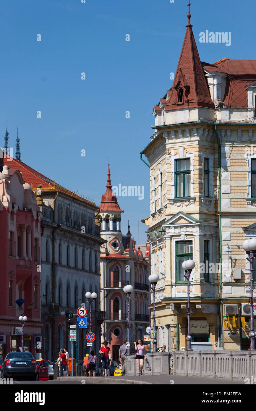 Regele Ferdinand Square, Oradea, Romania Stock Photo
