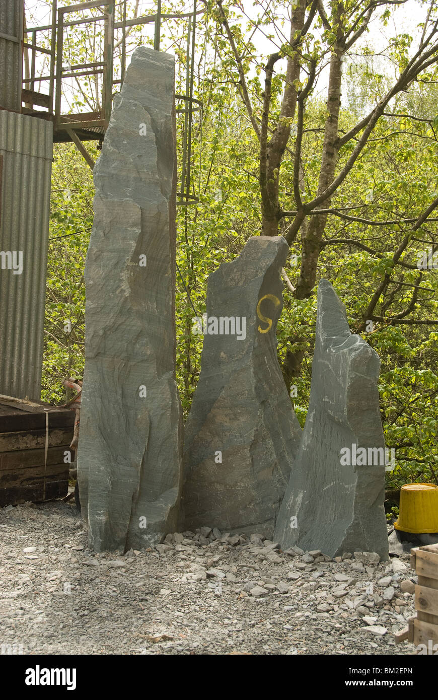 Rock used in making slate Stock Photo Alamy