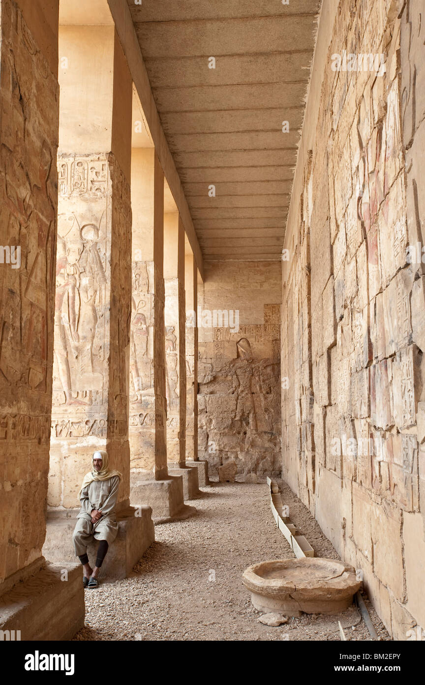 Temple of Osiris in Abydos, Egypt Stock Photo