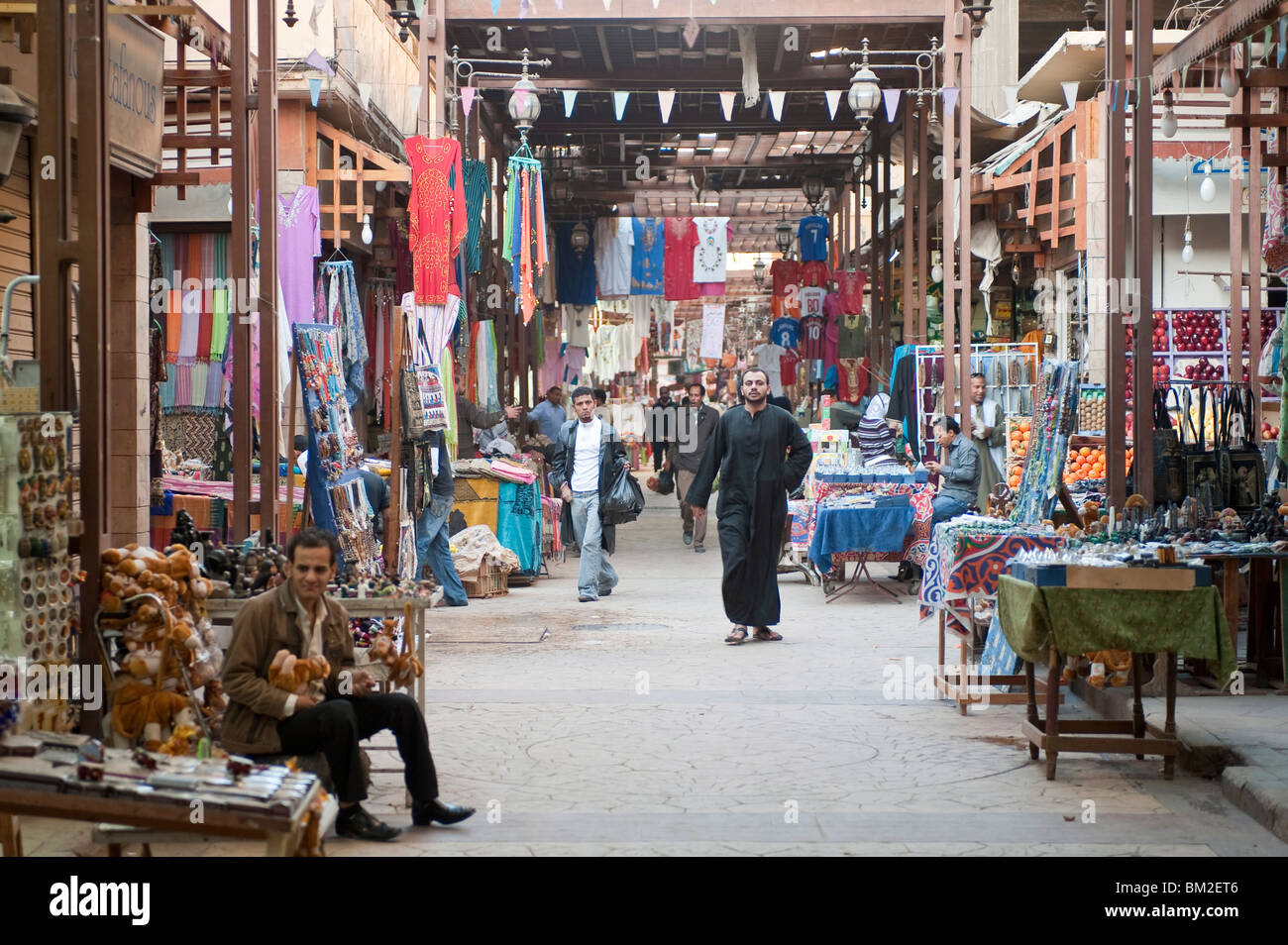 El Souk market, Luxor, Egypt Stock Photo
