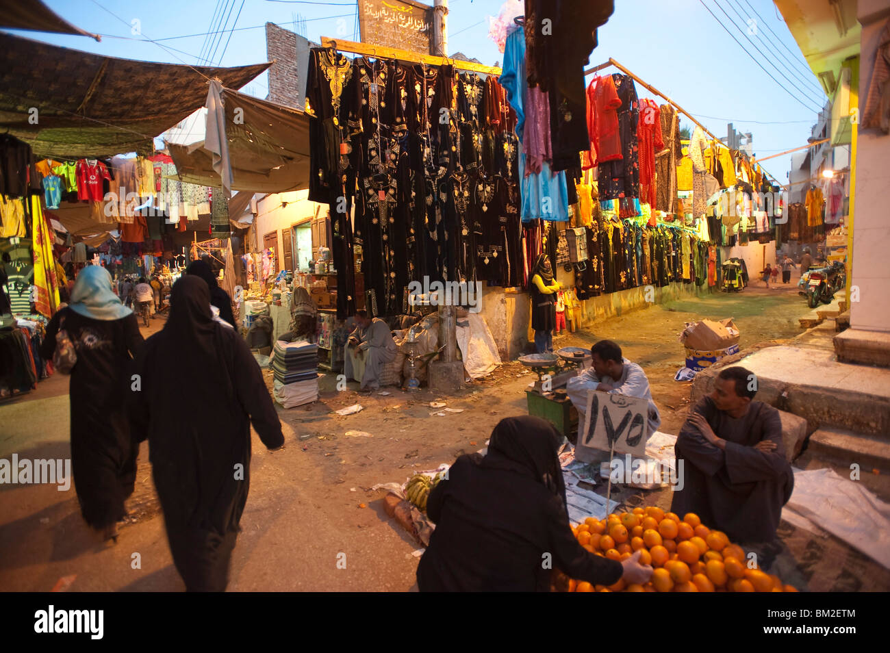 El Souk market, Luxor, Egypt Stock Photo