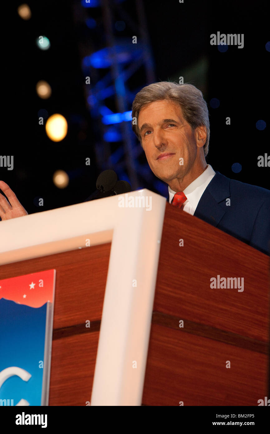 John Kerry Keynote Stock Photo