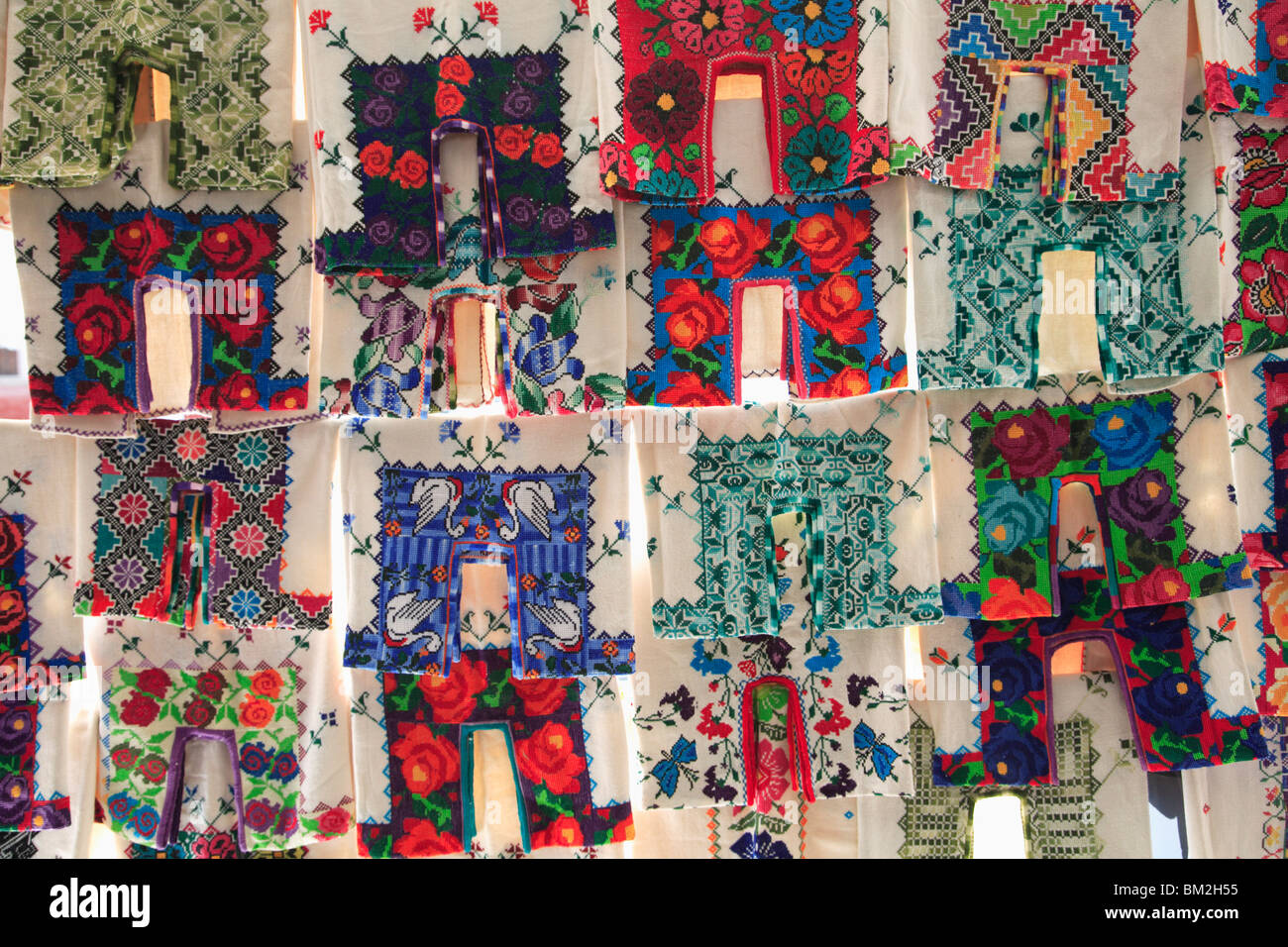 Traditional clothing in the market, Patzcuaro, Michoacan state, Mexico