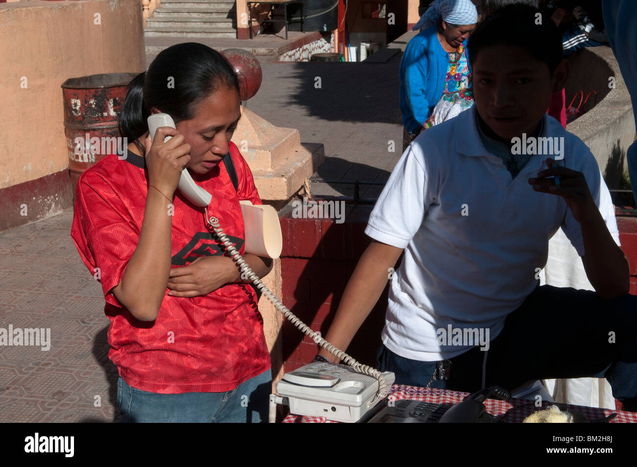 Public phone in Momostenango, Guatemala Stock Photo Alamy