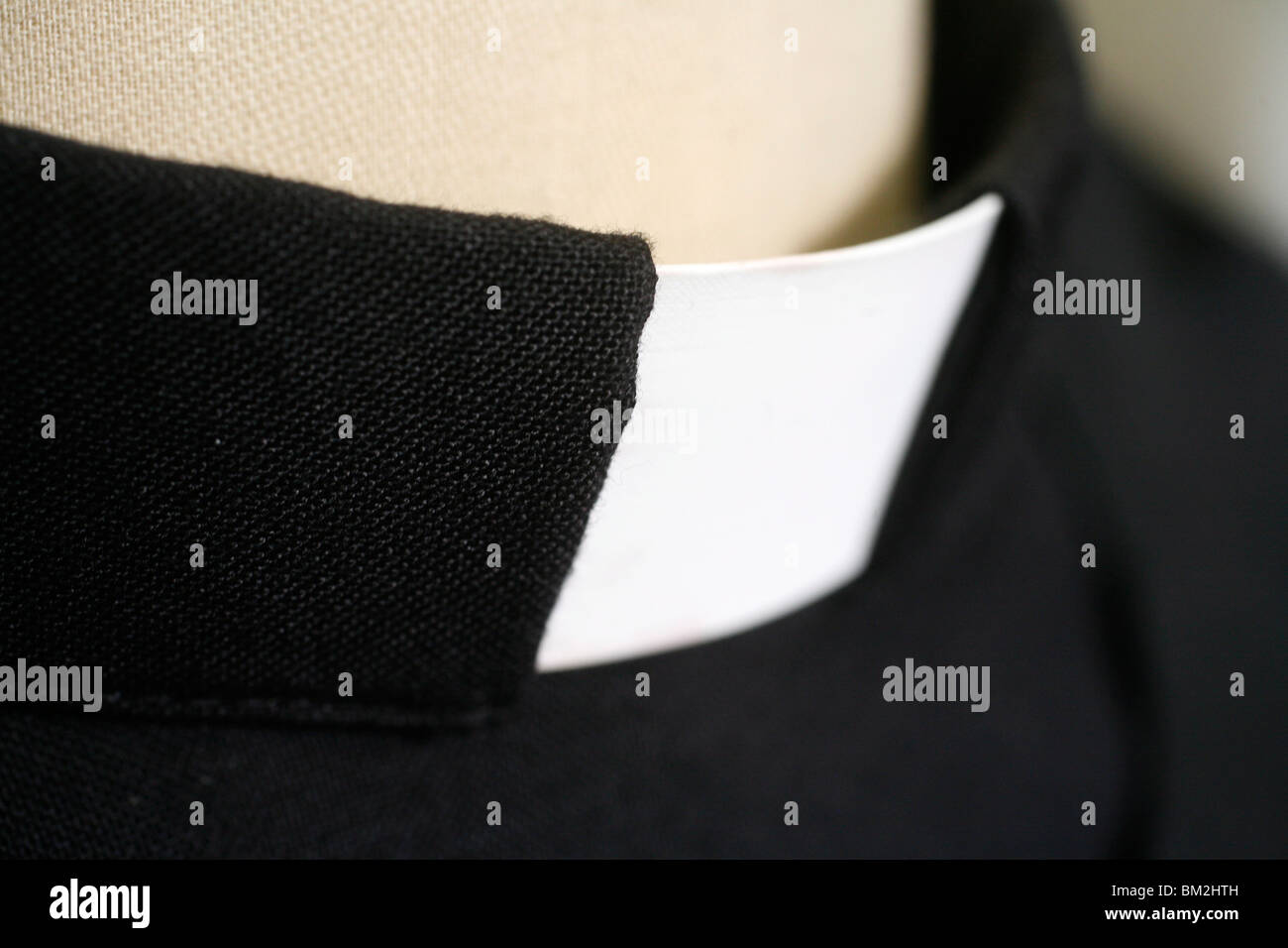 Clergyman's collar, Irigny, Rhones-Alpes, France Stock Photo