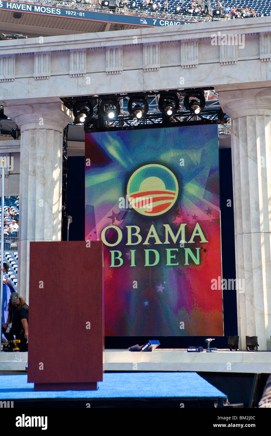 Obama Biden Backdrop Stock Photo