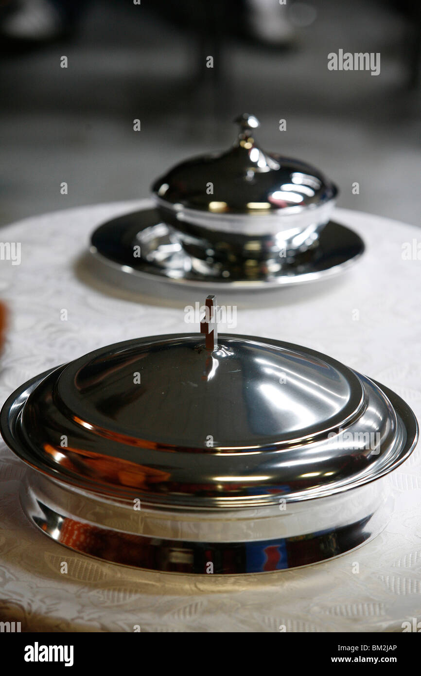 Eucharist bowls used for African Evangelical celebration, Neuilly sur