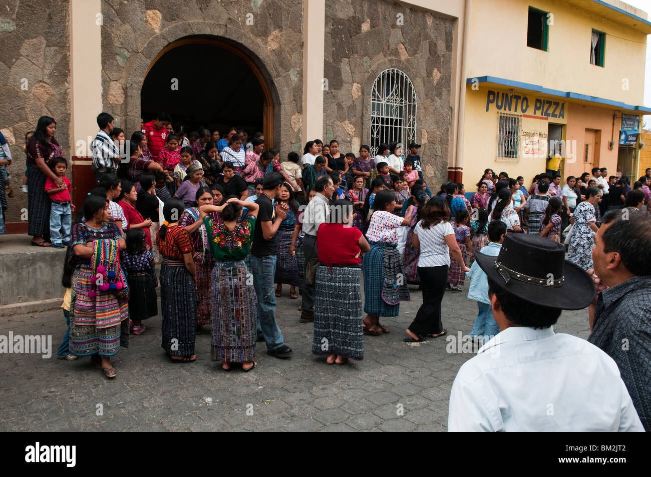 San Lucas Toliman, Lake Atitlan, Guatemala. Stock Photo