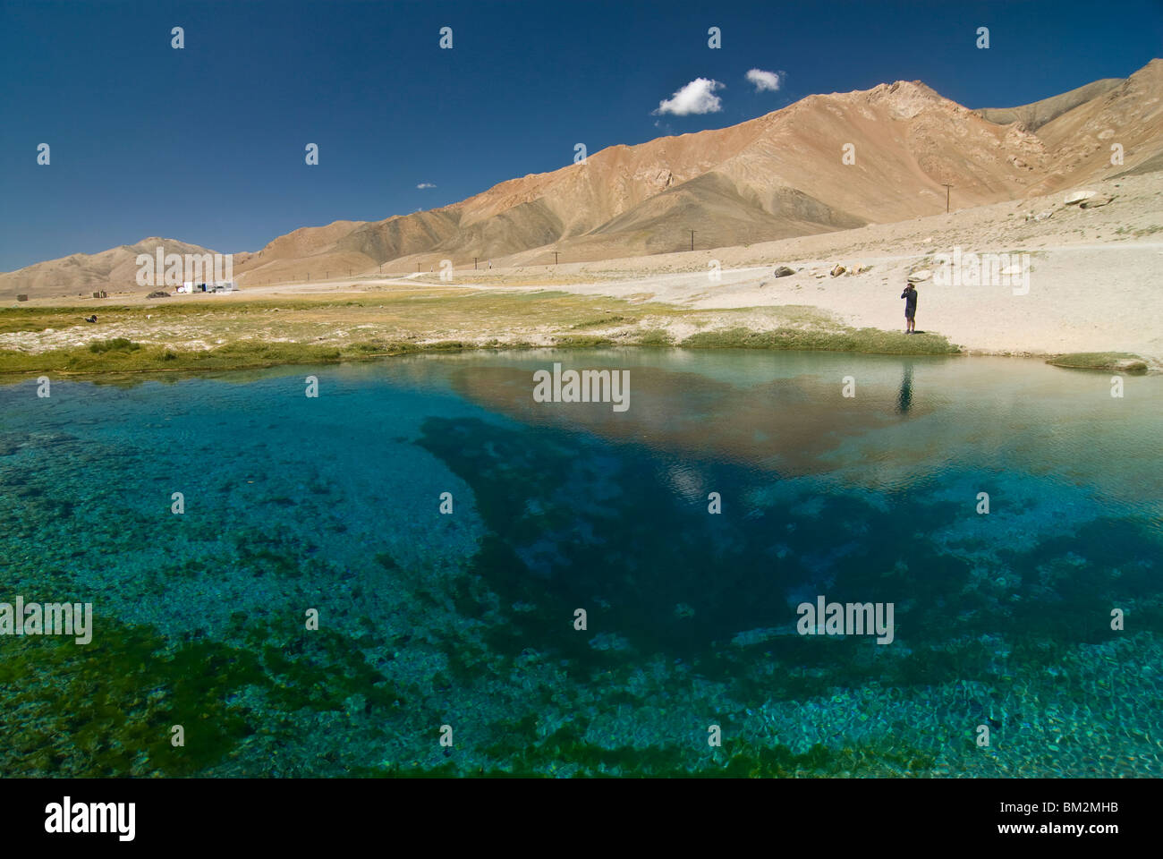 Spring Ak Balyk, the Pamirs, Tajikistan Stock Photo