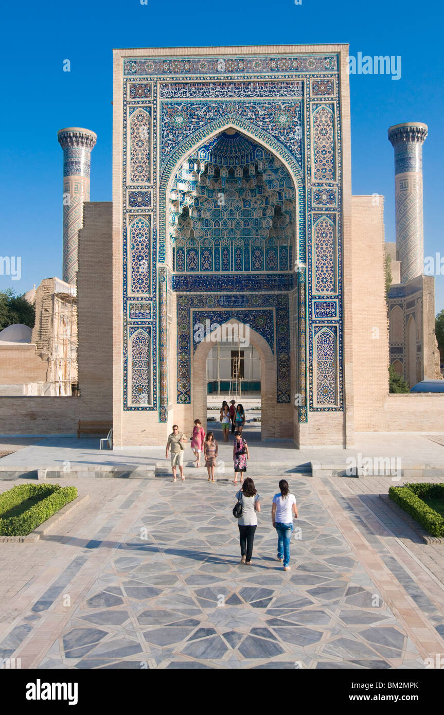 Guri Amir Mausoleum, UNESCO World Heritage Site, Samarkand, Uzbekistan Stock Photo