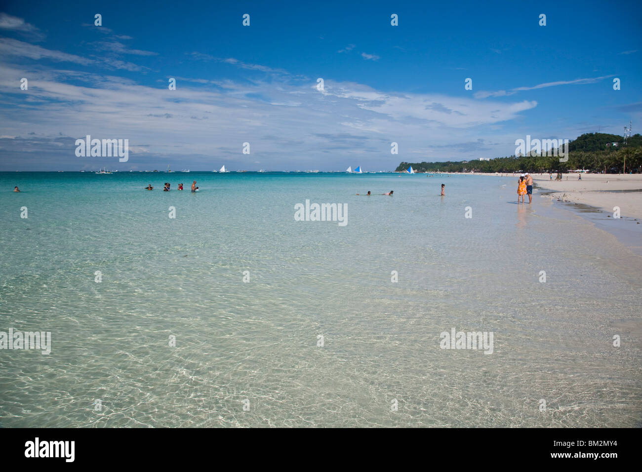 White Beach, Boracay, Aklan Stock Photo - Alamy