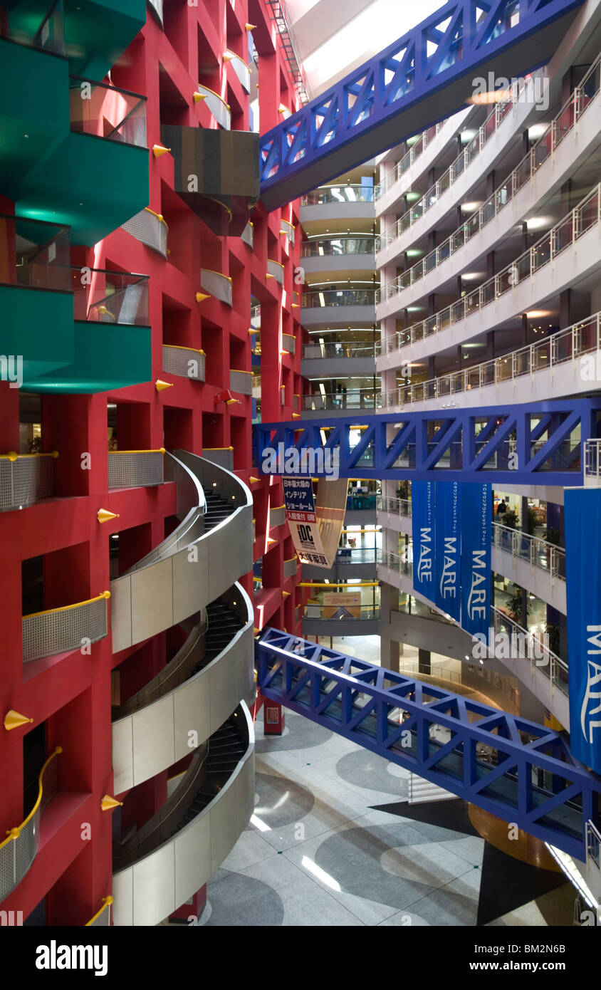 Interior of Asia and Pacific Trade Center (ATC) at Cosmo Square on Sakishima Island, Osaka, Japan Stock Photo