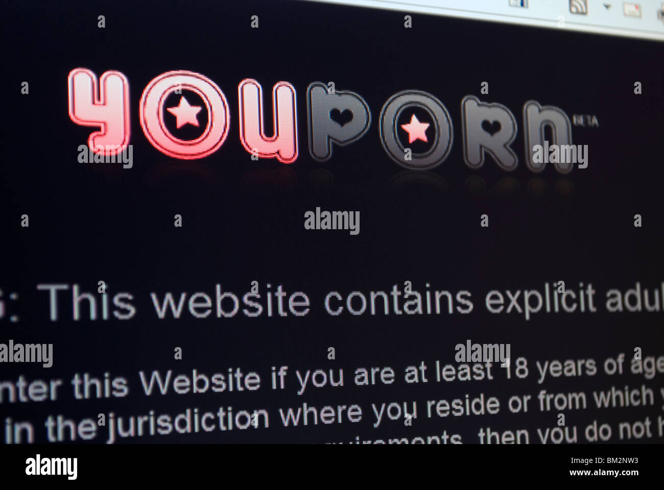 Download this stock image: youporn website screenshot - BM2NW3 from Alamy&a...