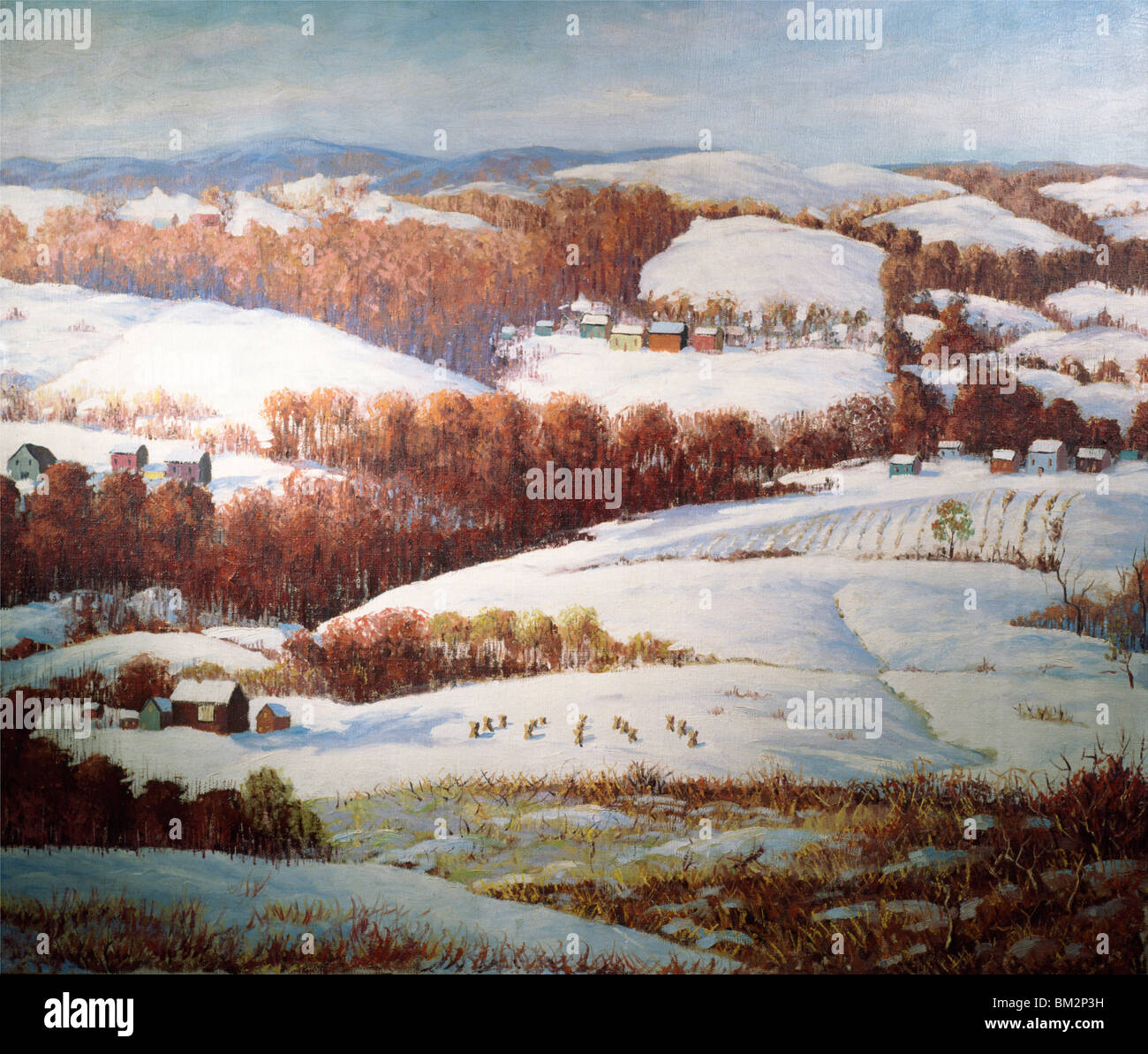 Russet Hills by Carol Sirak,  (1906-1976),  USA,  Pennsylvania,  Philadelphia,  David David Gallery Stock Photo