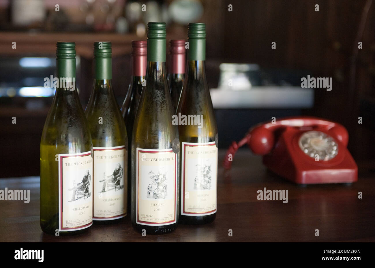 The Old Glenmark Vicarage winery, bottles of wine and an old fashioned