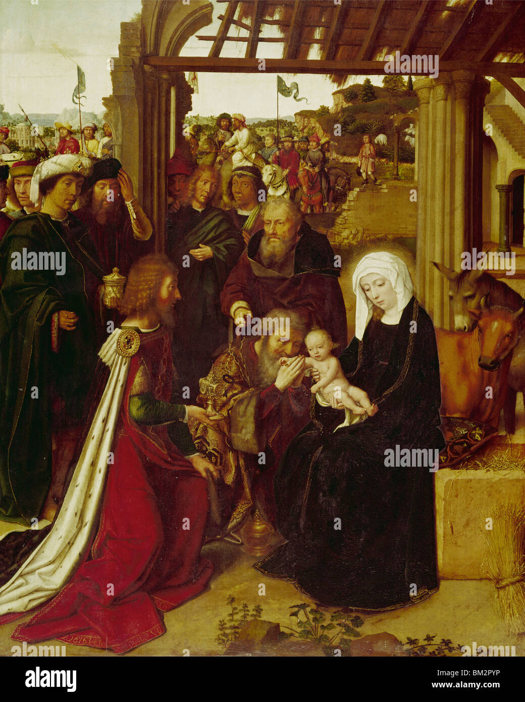 Adoration Of The Magi by Gerard David, (C.1460-1523) Stock Photo
