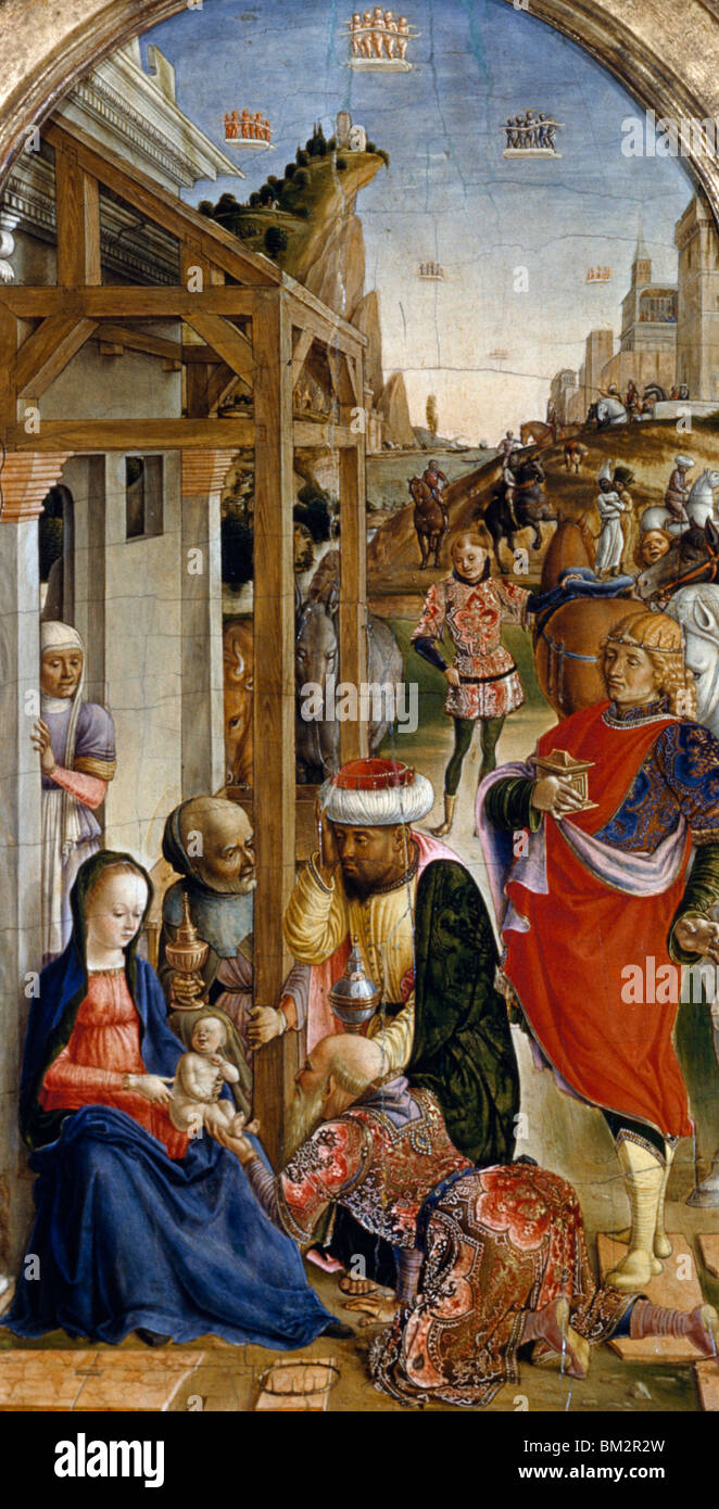 Adoration Of The Magi by Bartolomeo Vivarini, (C.1450-1499 Stock Photo ...