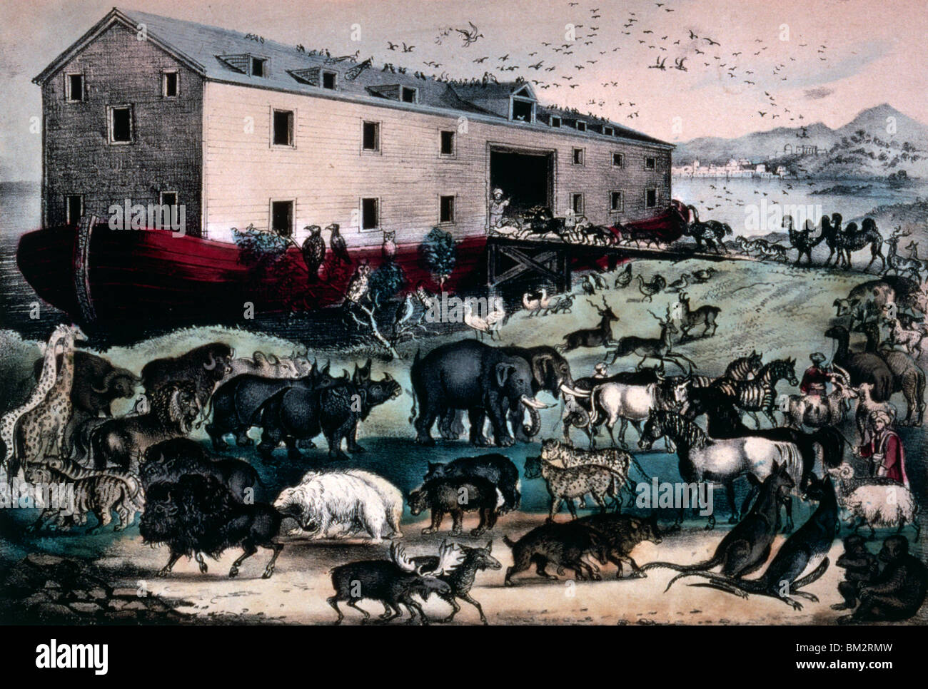 Noah S Ark Illustration Hi Res Stock Photography And Images Alamy