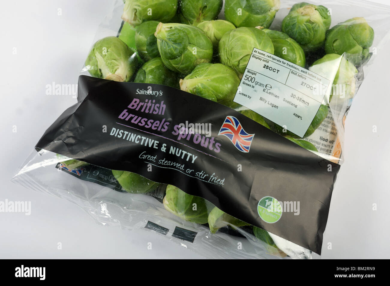 Sainsbury's British Brussels sprouts Stock Photo