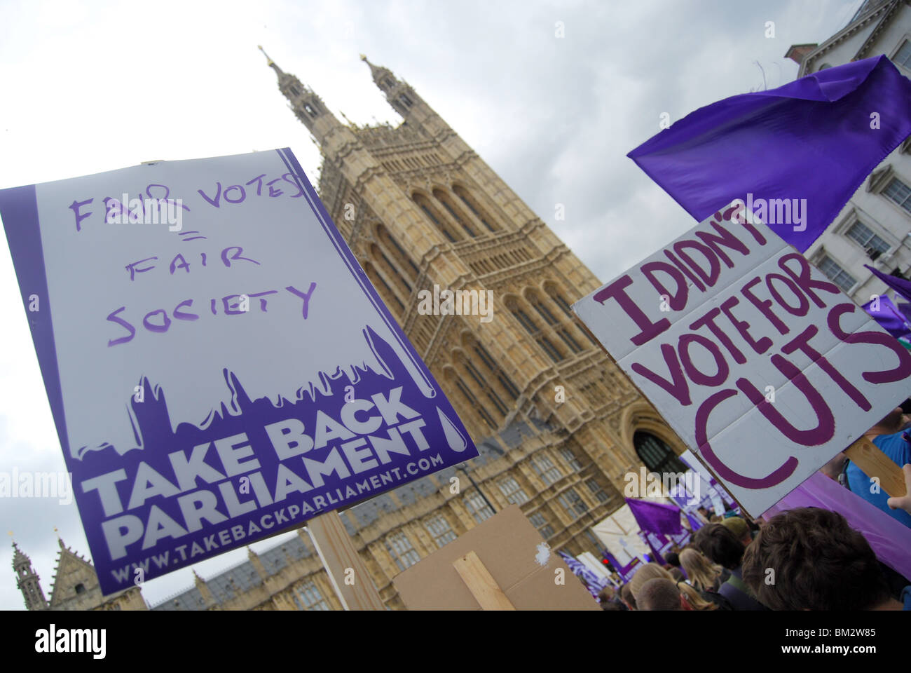 Take Back Parliament Protest Westminster General Election 2010 Stock Photo