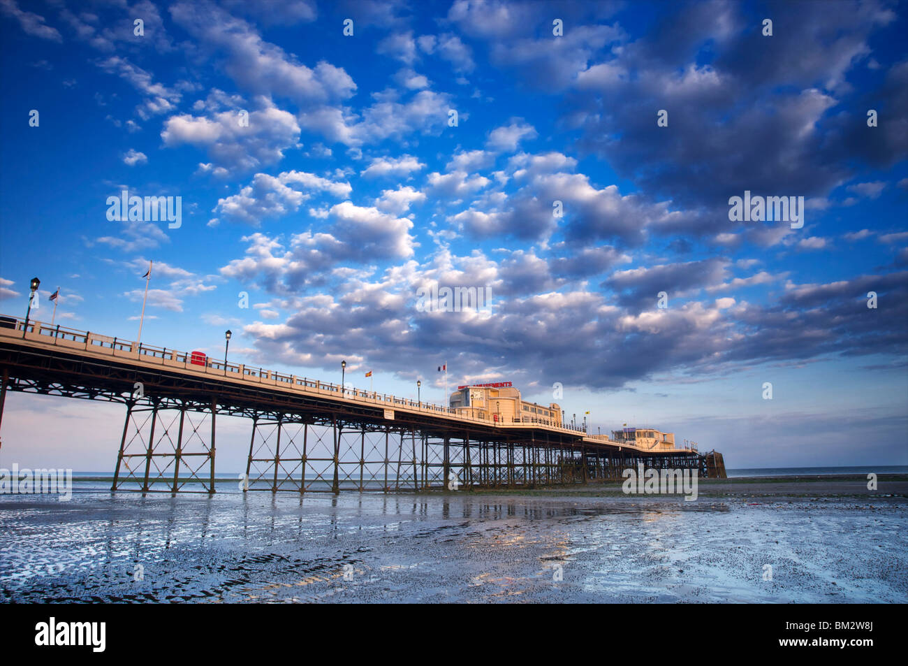 Worthing Pier at dusk - 15 May 2010 Stock Photo