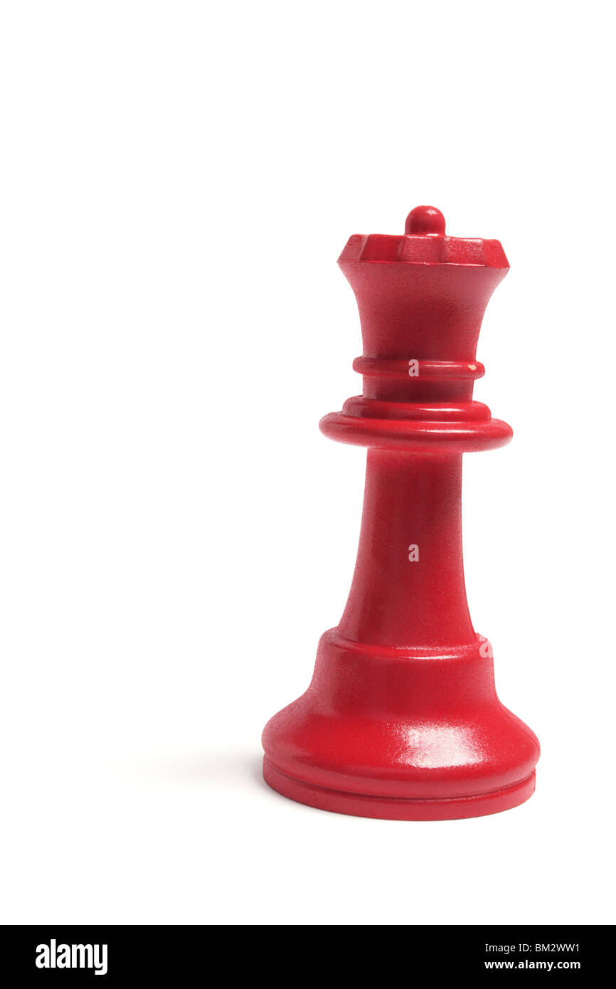 Red Queen Chess Piece Stock Photo
