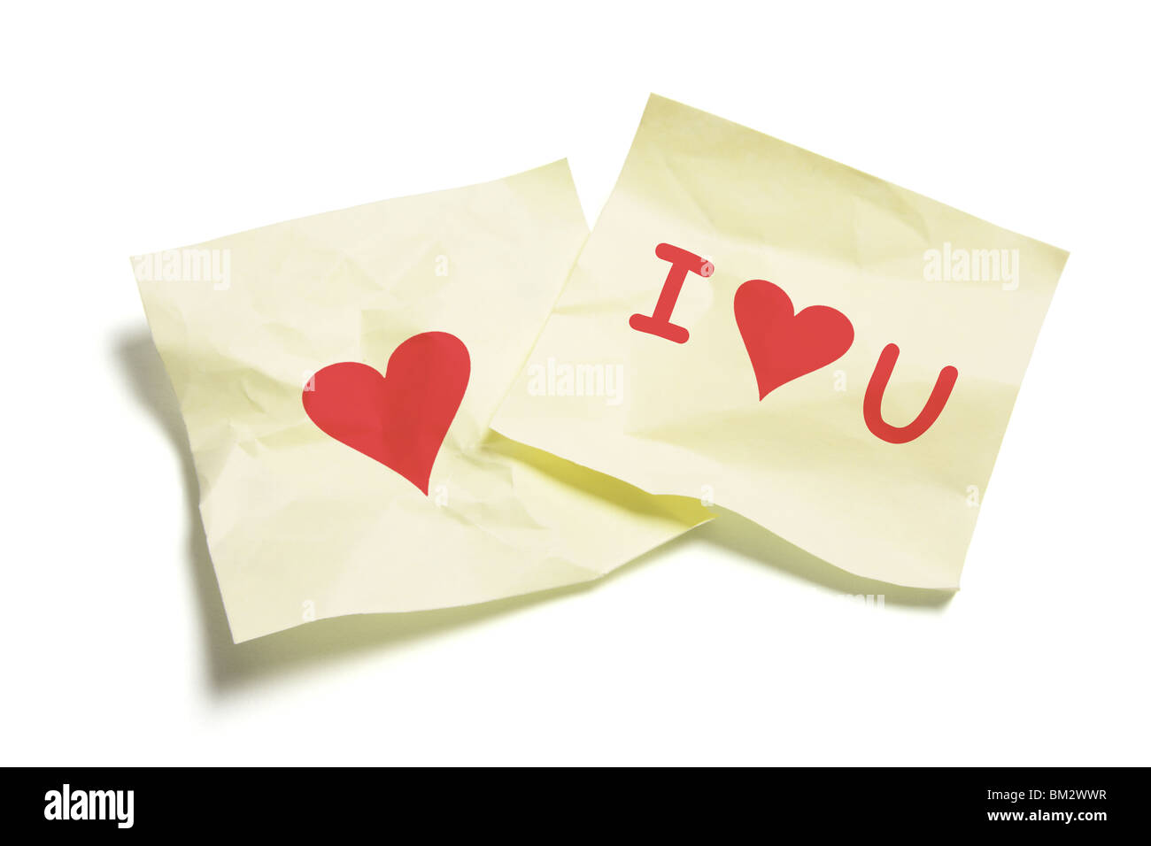 Love post. Love Note. Post it. Love Note to a friend.