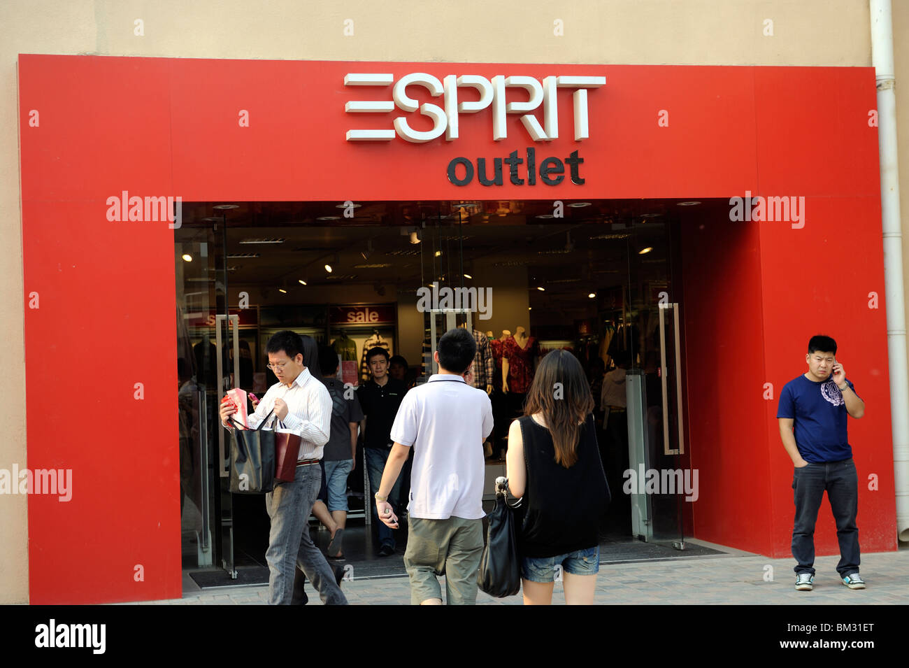 Esprit store at Beijing Scitech Premium Outlet Mall in Beijing, China.  15-May-2010 Stock Photo - Alamy