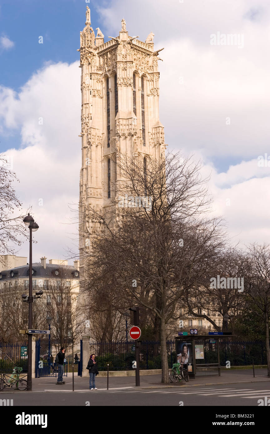 SaintJacques Tower, the Tour SaintJacques, Paris Stock Photo Alamy