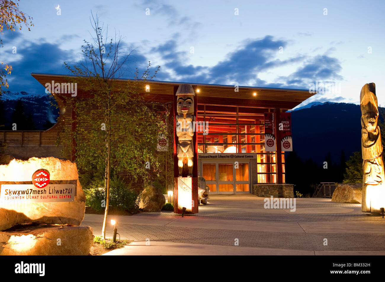 Squamish Lil'wat Cultural Centre in Whistler, British Columbia, Canada Stock Photo