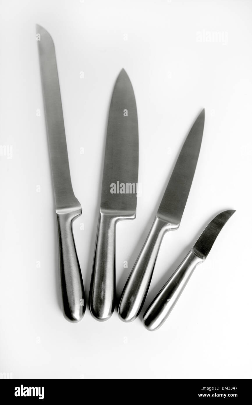 Stainless steel knifes kitchen collection. Pretty dangerous sharped set