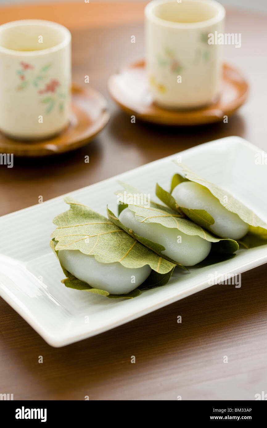 Japanese wagashi dessert Stock Photo Alamy
