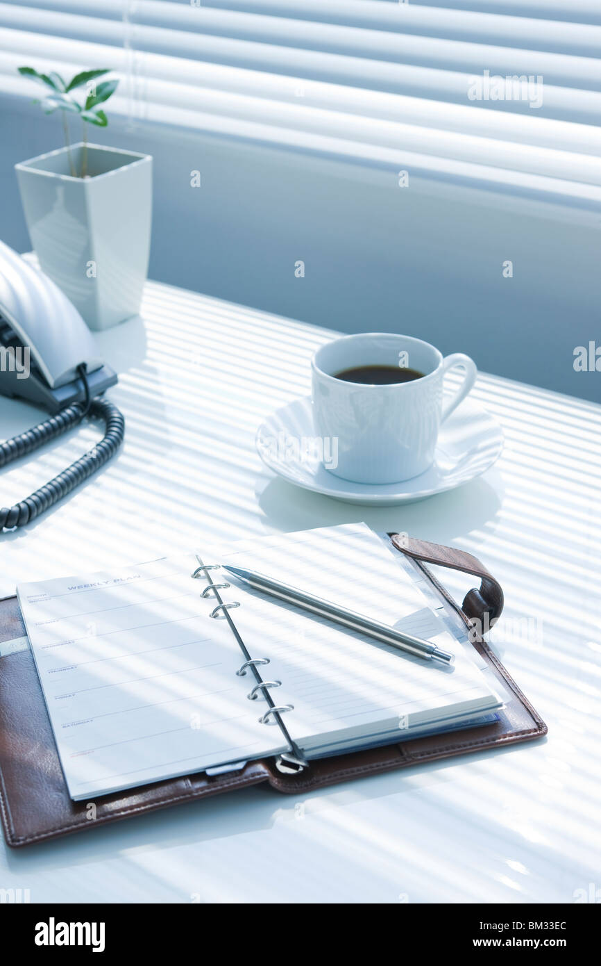Office desk Stock Photo Alamy