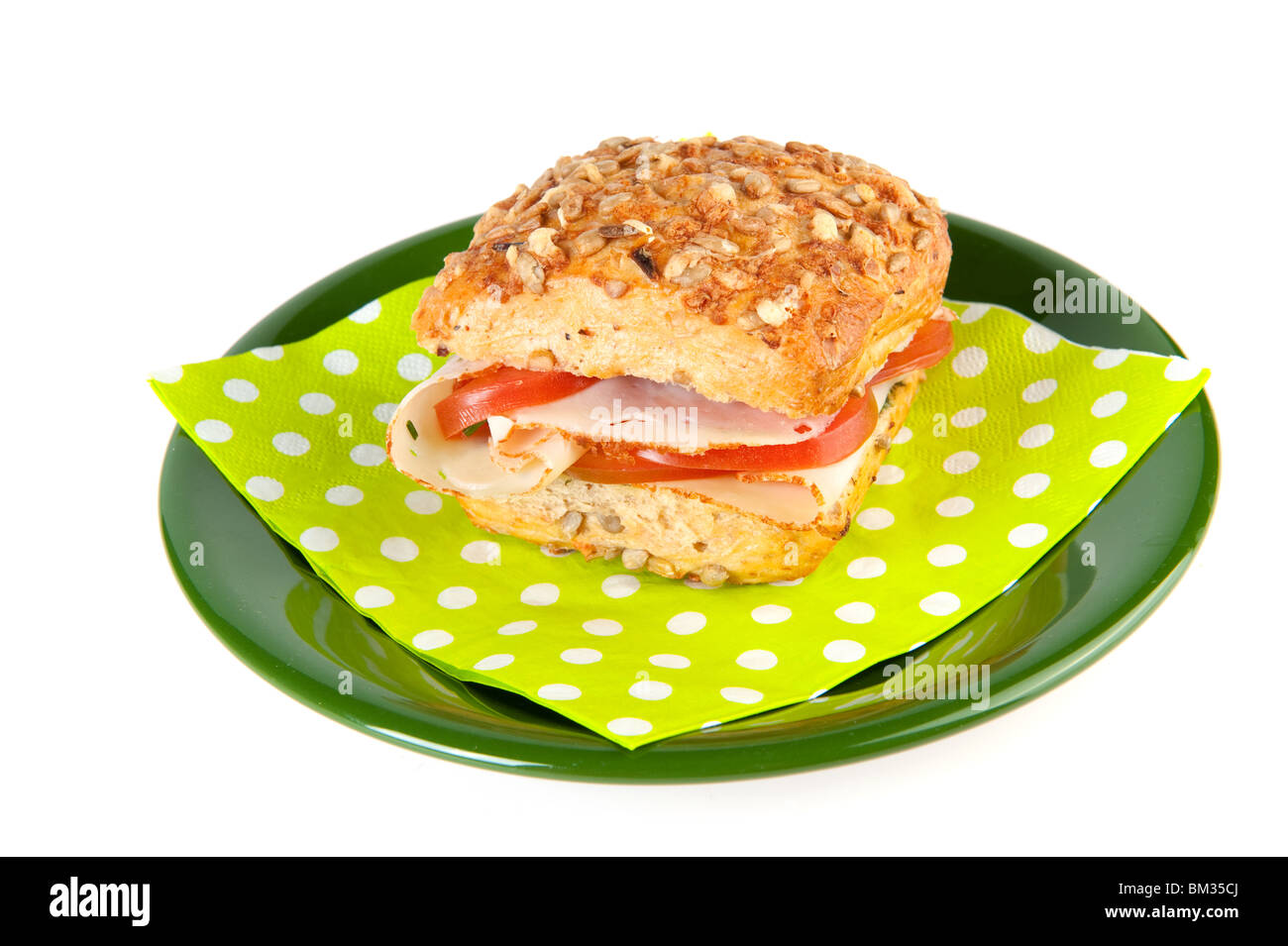 Ham sandwich brown bread Cut Out Stock Images & Pictures Alamy